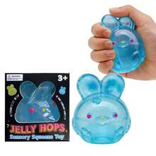 1 Cute Stress Relieving Transparent Rabbit Shaped Super Adhesive Injectable Bubble Toy: A Portable Squeeze Toy That Is Perfect For Placing On A Desk Or Relaxing On The Go. Tabas Is A Soft And Fluffy Toy For Teenagers (Suitable For Those Over 3 Years Old) | Fun And Challenging Sensory Games, Perfect As A Christmas, Halloween, And Birthday Gift, Making It An Ideal Holiday Gift.  Hand Activity Toys - 藍色 - 查看 1