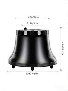 通用吹风机扩散器配件，适用于直径 1.4 至 3.15 英寸的吹风机，适合卷发和自然波浪发质（黑色） - 黑色 - 查看 3