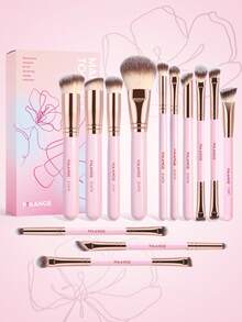 MAANGE 7件/13件专业化妆刷套装，带纸盒/收纳盒，包含眼影刷、散粉刷、粉底刷、修容刷、遮瑕刷、眼影刷和晕染刷。刷毛柔软，便携易用，是旅行的理想之选，也是送给女性和女孩的绝佳礼物。该套装包含多种化妆刷，是一套完整的化妆刷套装，也是一份精美的化妆礼品套装。 - 粉色 - 查看 3