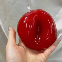 1个2026新款亮绿色苹果造型挤压玩具，减压慢回弹软胶指尖玩具，畅销产品，生日、节日、圣诞节、游戏爱好者的完美礼物 - 彩色 - 查看 7