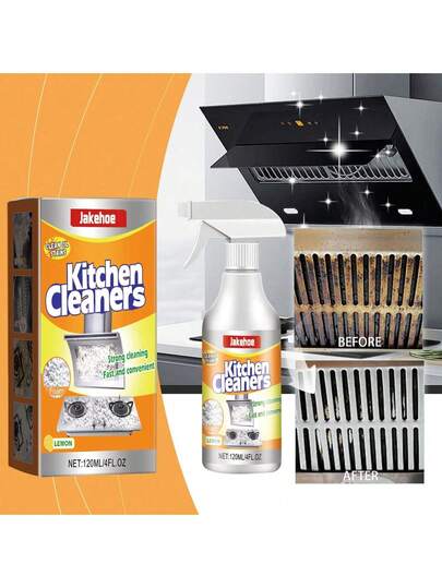 jakehoe Kitchen Foam Cleaner - Household Kitchen Grease Remover Foam Cleaner, It Can Penetrate Grease And Stains, Soften The Black Dirt On The Bottom Of The Pot, And Loosen And Decompose The Internal Structure Of The Dirt.