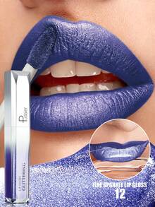 Pudaier 情人节礼物 金属哑光防水不晕染唇彩 适合所有肤色 - 12 - 查看 7