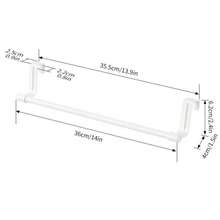 Stainless Steel Single Bar Towel Rack, Suitable For Kitchen And Bathroom, No Drilling Required, Towel Hanging Rod, Cabinet Door Hook - Multicolor - View 15