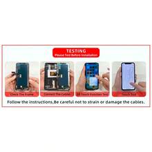 Pantalla de reemplazo INCELL compatible con iPhone X, XR, XS Max, 11 Pro Max, 12 Pro Max, 13 Mini, 12 Mini, 14 Pro Max, 16 Pro Max, 15 Plus - Negro - Ver 3