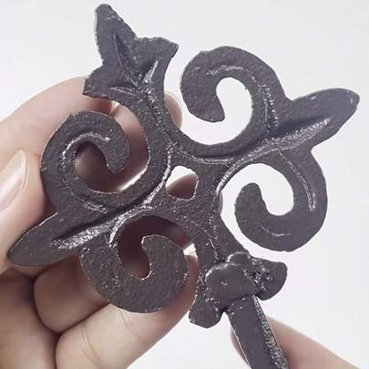 2 Móc Treo Tường Bằng Gang Đúc Kiểu Cổ Điển - Dễ Lắp Đặt, Móc Treo Áo Khoác & Mũ Bằng Kim Loại Phong Cách Mộc Mộng Dùng Để Trang Trí Nhà Cửa, Vườn Và Sân