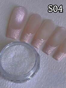 Sea Salt Crystal Diamond Nail Art Powder, Ultra-Fine Glitter Frosting Nail Powder, DIY Nails, Snowflake Pattern - Multicolor - View 29