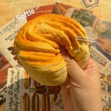 1pc 2026 Latest Squishable Soft Bread With Butter Squeeze Toy, Perfect Gift For Birthday, Holiday, Couple, Halloween, Christmas, Gamer, Stress Relief - Multicolor - View 5