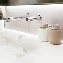 1个400毫升陶瓷手动按压式皂液器 - 宽口可重复灌装台面瓶，适用于洗手液、洗发水、润肤露 - 高品质，适用于浴室、厨房和酒店，无需用电 - 廣口氣泡瓶400ml - 查看 3