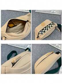 Casual And Fashionable Colour Contrast Design, Wear-Resistant Oxford Cloth Single Shoulder - Multicolor - View 5