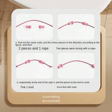 1 Set Mainan Permainan Mengurai Tali, Tantangan Hebat untuk Latihan Otak, Kemampuan Penalaran Logis, Pelatihan Pola Pikir, Pengembangan Kecerdasan, Fokus, Observasi, Kesabaran, Interaksi Orang Tua-Anak, Mainan Puzzle Meja, Bagian Warna Acak - Mengungkap Papan Catur Mainan - View 6