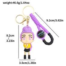 1pc Witcher Cartoon PVC Soft Keychain - Anime Peripheral Small Gift - Fashion Bag Accessory, Cartoon Character Design, Versatile, Best Small Gift For Daily Wear Or Giving To Friends - Multicolor - View 4
