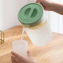 Cold Water Kettle Cold Water Jug Plastic Pitcher With Lid Large Capacity High Temperature Resistant Cold Water Jug For Juice Tea - Green - View 6