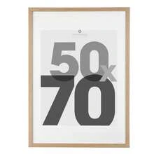 Interior 一組兩個原木色相框，尺寸分別為 30x40 厘米和 50x70 厘米，用於裝飾 - 2pcs - 查看 5