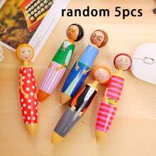 Bộ 5/3/1 chiếc Bút bi hình búp bê nhân vật phản diện hoạt hình ngẫu nhiên, Bút bi hình búp bê mực xanh, Bút bi hình búp bê - bút rối - Xem 7