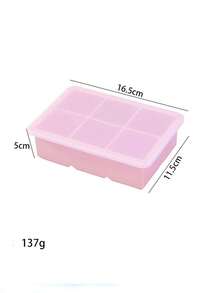 Khay silicon 6 ngăn có nắp đậy, khuôn vuông lớn 5cm dùng trong gia đình và quầy bar. - Nhiều màu - Xem 16