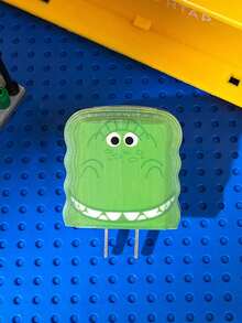 5个波浪齿绿色恐龙充电适配器保护套，兼容苹果18W/20W快充 - 彩色 - 查看 4