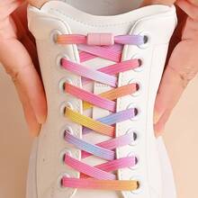 1 Pair Elastic No-Tie Shoelaces With Detachable Buckle, Colorful Fashion Shoelaces Suitable For Sports Shoes, Casual Shoes, Sneakers - View 6