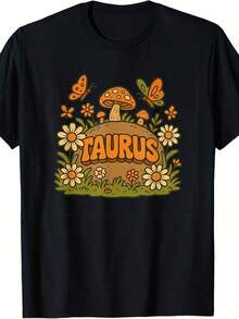 Camiseta con el Signo del Horóscopo Zodíaco Tauro - Rosa vieja - Ver 7
