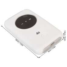 4G LTE USB WiFi Modem 150Mbps Unlocked 4G WiFi SIM Card Slot Built in 3200MAh Wireless Portable WiFi Router - Blanco - Ver 2