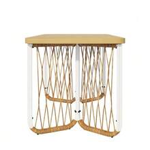 Modern Garden Set, Relaxation And Meeting Set For Several People, Iron Frame, Braided Armrests, Seat Cushions Included. - Beige - View 7