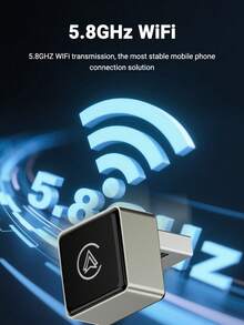 XUDA 2026 New Super Mini Wireless To Wired CarPlay And Android Auto 2-In-1 AI Box, Plug And Play, Suitable For 99% OEM Vehicles, Wired CarPlay/Android Auto, 2.4~5.0 GHz WiFi5, Fashionable And Portable - B - View 5