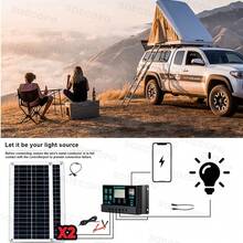 终极 6000W 太阳能发电套装：12V 直流逆变器转 110V/220V 交流逆变器 + 2 块太阳能电池板 + 充电控制器 | 适用于离网系统 - SEP-12K-2-D6000 - 查看 11