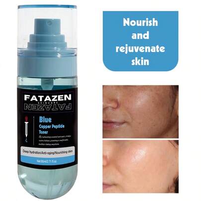 FATAZEN Brume faciale au peptide de cuivre et à l'acide hyaluronique, répare la barrière cutanée, réduit les rides fines, apaise les rougeurs et resserre les pores. Convient aux peaux sèches et sujettes à l'acné.