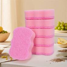 20/12/10/6/1pc Pink Thick High-Density Sponge For Washing Dishes, Color-Coded Sponges That Won'T Stick To Oily Pots, Double-Sided Kitchen Cleaning Cloth - Multicolor - View 10