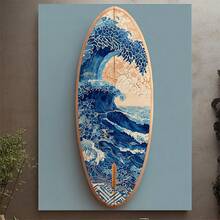1 pieza de Tabla de Anatomía de Tabla de Surf Enmarcada - 30.48x40.64 cm Arte de Pared de Shortboard con Marco de Madera, Decoración de Surf Adecuada para Casa de Playa, Decoración de Pared de Surfista, Educación de Surf y Etiquetado de Componentes de la Tabla, Plano 2D - Sin marco - Ver 2