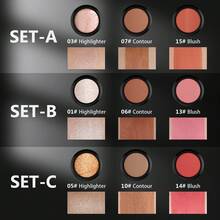 HelloKiss Bộ 3 thỏi phấn bắt sáng và tạo khối, dưỡng ẩm, mịn mượt, dễ tán, lớp nền lì, chống thấm nước, lâu trôi, tạo hình tự nhiên, phù hợp cho người mới bắt đầu và mọi loại da, sử dụng hàng ngày và dự tiệc. - Nhiều màu - Xem 8