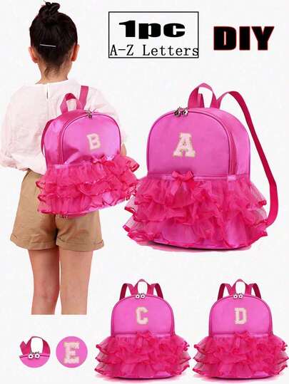 1 Túi đựng đồ khiêu vũ bằng nylon có khóa kéo, 26 chữ cái từ A đến Z, kiểu dáng ren, thích hợp cho múa ba lê, tập luyện khiêu vũ Latin, phù hợp sử dụng hàng ngày (Khóa kéo ngẫu nhiên) (Tự làm nhãn dán chữ cái)