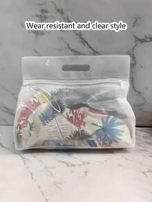 透明防水洗漱包，适合收纳洗发水、乳液、化妆品及其他浴室用品，时尚实用，适合旅行和日常使用，适合旅行者、上班族、学生、美妆爱好者，可用于旅行、健身、酒店住宿、日常浴室收纳，多功能用途，可用作洗漱包、旅行包、收纳包、沙滩包、化妆包。 - 彩色 - 查看 22