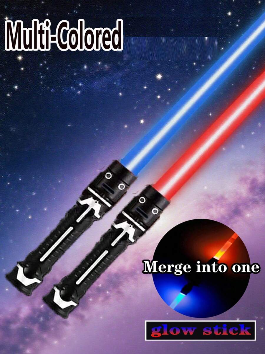Decoração de Natal: 1 peça Bastão Telescópico Iluminado de Cor Aleatória, Bastão de Luz Brilhante 2 em 1 - Perfeito para Cosplay, Armas e Conjuntos de Arquearia! Bastão Iluminado para Crianças, Brinquedo de Espada Telescópica para Alívio de Stress (Pilhas Não Incluídas), Algumas Cores Aleatórias, Jogos, Brinquedos para Crianças, Presentes