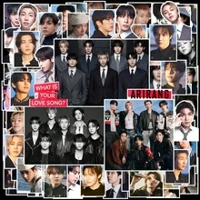 Hasbro 100張 BT/S ARIRANG 防水乙烯基貼紙 K-Pop 回歸貼花，適用於筆電、手機殼、水壺、行李箱、剪貼簿，ARMY 禮物，回歸、SWIM、專輯、等待是值得的 - 彩色 - 查看 7