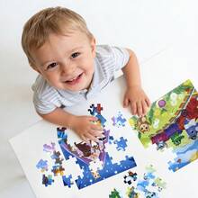 beartale 144 pièces Jouets Puzzle Animaux de la Forêt, Jouets Montessori, Comprenant Ours, Renards, Lapins, Ratons Laveurs et Autres Créatures de la Forêt, Jouets Cognitifs Montessori pour la Petite Enfance, Jeu d'Apprentissage de la Vie en Forêt, Jouets Puzzle, Jouets Éducatifs, Fournitures Scolaires, Convient aux Enfants de 3 à 6 Ans, Cadeaux d'Anniversaire, Cadeaux de Vacances d'Été, Cadeaux de Fête, Fête des Enfants, Rentrée Scolaire - Multicolore - Voir 9
