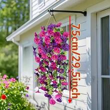 2pcs Artificial Flowers, Mixed Color Morning Glory, Suitable For Indoor/Outdoor Home Decor, Wedding Decoration, Party, Garden, DIY, Yard, Office, Hotel, Housewarming Gift, New Year, Valentine's Day And New Year Decoration, Ideal Choice - Multicolor - View 6