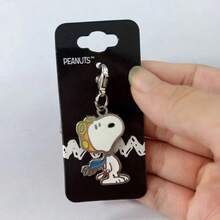 SNOOPY 1套/1个 高品质史努比迷你钥匙扣 可爱卡通金属吊坠 柔软可爱史努比卡通吊坠 迷你金属拉链头钥匙扣 柔软可爱风格 完美的生日礼物，送给家人、朋友、情侣，小惊喜，开学礼物首选 - 彩色 - 查看 3