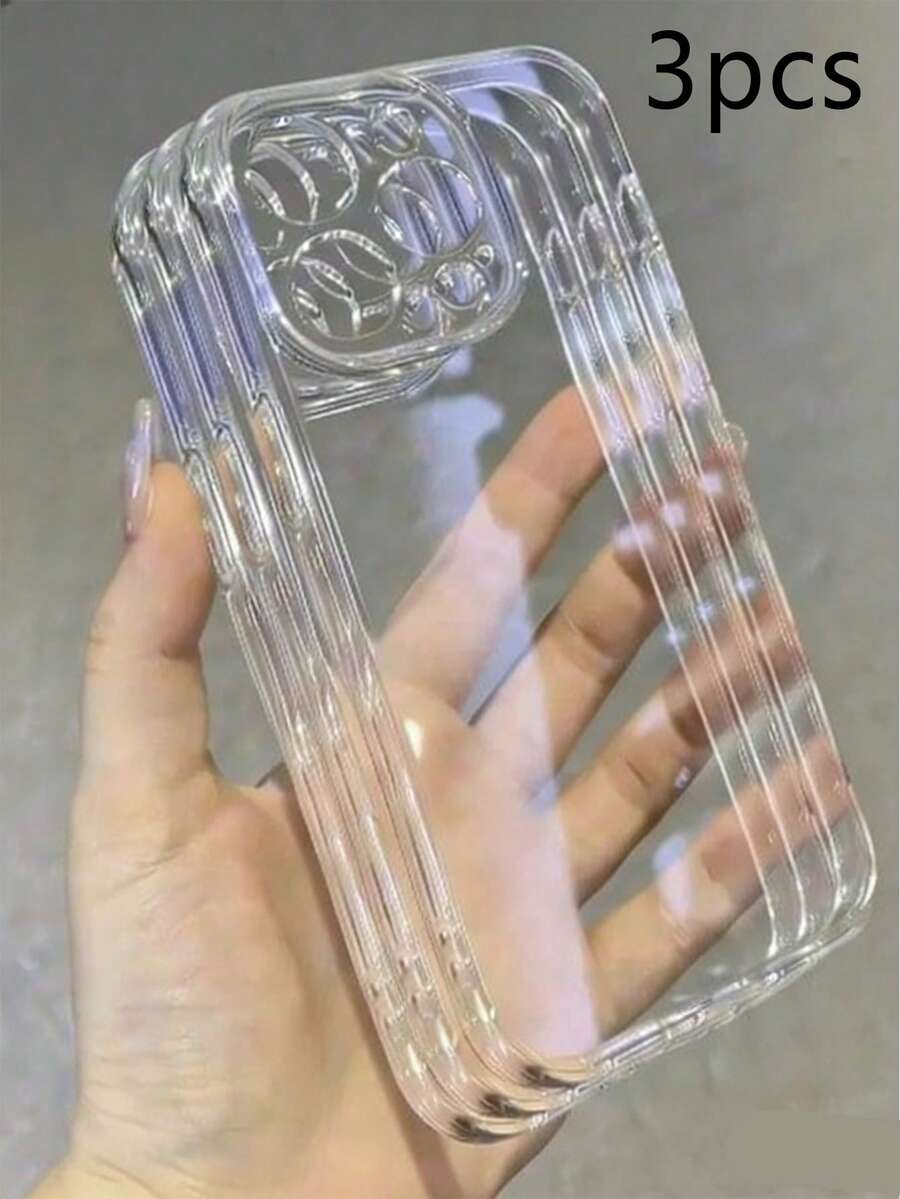 3件套极简高清透明手机保护壳，高清不泛黄，兼容 11/12/13/14/15/16/16 Pro Max；舒适防震手机保护壳，兼容 17/17 Pro/17 Pro Max/Air。 - 無色 - 查看 1