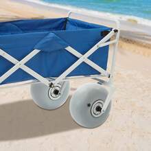 ZhdnBhnos 9in X 5in PU Beach Balloon Wheels, 2PCS PU Balloon Beach Sand Tires & Wheels For Garden Carts, Beach Carts, Kayak Carts, 22mm/0.87in Mounting Part Diameter - Variant,6 - View 8