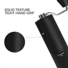 Sisi Home Textile Chestnut C2S Manual Coffee Grinder - Full Metal Body 25g Capacity CNC Stainless Steel Conical Burr Adjustable Grind Setting Double Bearing Portable Hand Grinder Black - C2S Đen - Xem 6
