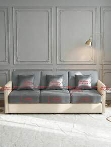 1 tấm bọc ghế sofa bằng vải nhung mềm mại, chống trượt, phù hợp với ghế đơn, ghế đôi, ghế ba chỗ và ghế hình chữ L, dùng được cả bốn mùa. - Màu Xám nhạt - Xem 17