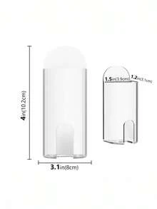 1/2pcs Electric Toothbrush Holder, Wall Mounted Bathroom Electric Toothbrush Rack, Self-Adhesive Electric Toothbrush Storage Organizer To Save Space - Multicolor - View 9