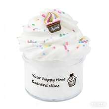 1盒冰淇淋制作玩具套装，史莱姆套装，黏土玩具套装，解压玩具，礼品之选，派对活动，创意DIY玩具，装饰品，摆件，挤压玩具，超棒的冰淇淋史莱姆制作套装，可制作黄油云和泡沫史莱姆，DIY冰淇淋史莱姆套装 - 彩色 - 查看 11
