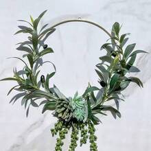 2-10pcs Artificial Olive Branches, Fake Green Plant Stems, Silk Olive Leaves, Suitable For Centerpiece Decor, Home Decor, Wedding Decor, Mother's Day - Green - View 9