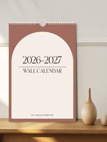 Lịch treo tường khổ A3 năm 2026-2027, lịch hai năm cỡ lớn, từ tháng 1 năm 2026 đến tháng 12 năm 2027, thiết kế tối giản, phù hợp sử dụng tại nhà, văn phòng và cho mùa tựu trường. - nhiều màu - Xem 8