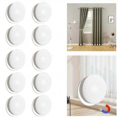 6 piezas de pesos magnéticos resistentes para cortinas de ducha - Cubiertos de silicona antioxidante, ideales para cortinas exteriores, manteles y banderas