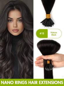 Tóc nối Nano Ring bằng tóc thật Remy, dài 12-22 inch, không đường nối, hạt nhỏ li ti, thẳng tự nhiên, vô hình, thích hợp cho phụ nữ dự tiệc cưới, kỷ niệm, tốt nghiệp, dạ hội, tiệc tối, quà tặng chuyên nghiệp tại salon, quà tặng ngày Valentine, phong cách Y2K. - Nhiều màu - Xem 66