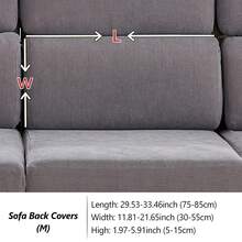 1PC Simple Solid Color Stretchable Elastic Sofa Slipcover, Pet-Resistant And Anti-Slip Cushion Cover, Suitable For 1-4 Seater L-Shaped Modular Sofa Protector Cover, Four-Season Universal, Machine Washable - Multicolor - View 22