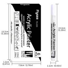 Acrylic Black & White Permanent Marker Pens, Acrylic Paint Pens For Rock Painting, Wood, Metal, Stone, Ceramic, Glass, Graffiti, Paper, Painting Back To School - Black and White - View 3