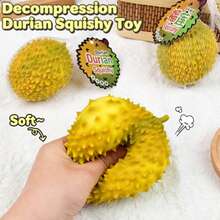 1 món đồ chơi bóp hình sầu riêng cỡ lớn, giống thật, đồ chơi giảm căng thẳng hình trái cây mềm mại, bóng bóp dẻo giúp giảm lo âu và thư giãn tay tại nhà và văn phòng. - Phong cách ngẫu nhiên - Xem 1